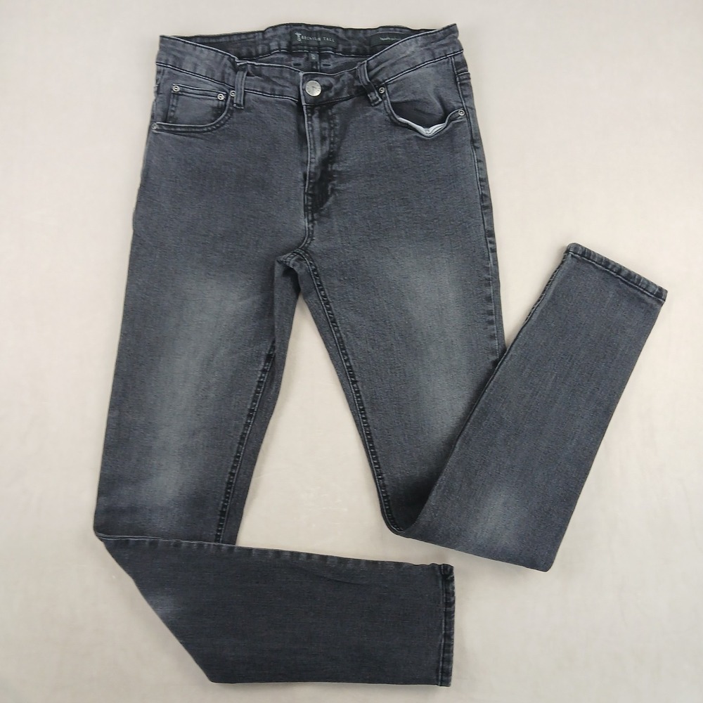 American Tall Travis 32x34 Skinny Fit Black Stretch